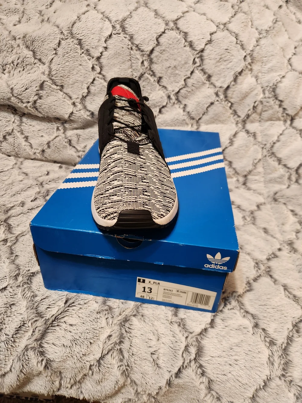 adidas Black and White X_PLR Men’s Athletic Sneaker